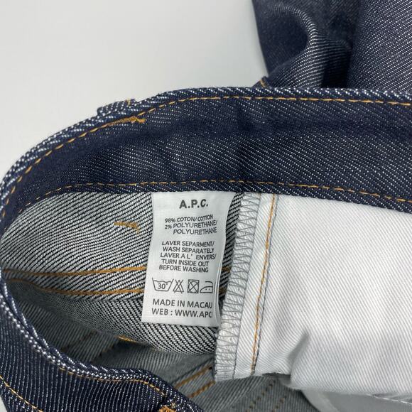 NWT A.P.C. Jean Moulant Slim Leg Jean Sz 26 - Picture 5 of 6